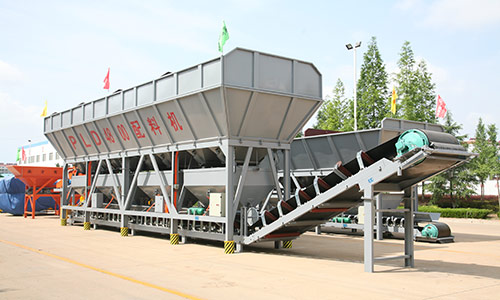 Large capacity aggregate batching machine 