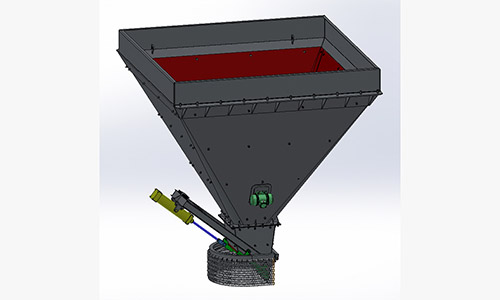 Finished material temporary storage function 