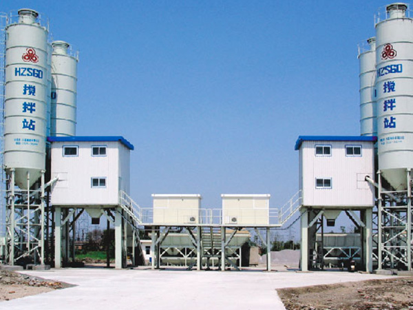 HZS60 Concrete Mixing Plant - Construction Site of China Railway 19th Bureau Wuhan Guangzhou Passenger Dedicated Line