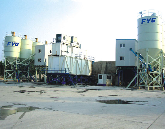 HZS75A Concrete Mixing Plant - Construction Site