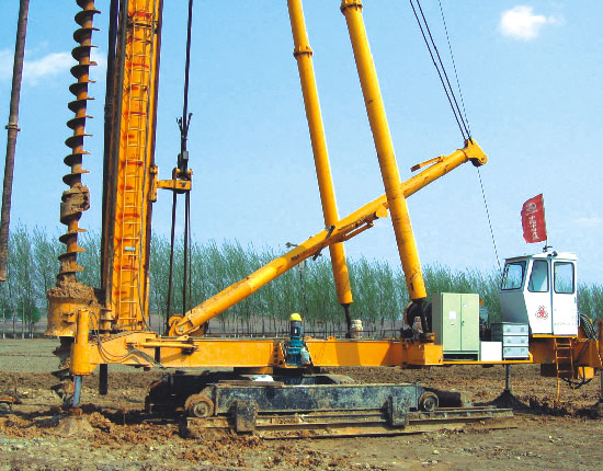 JZB60 walking pile driver - Harbin Dalian high-speed railway construction site