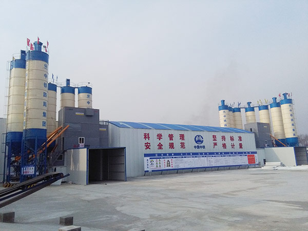 Mujia Passenger Dedicated Line Construction HZS180D Concrete Mixing Plant