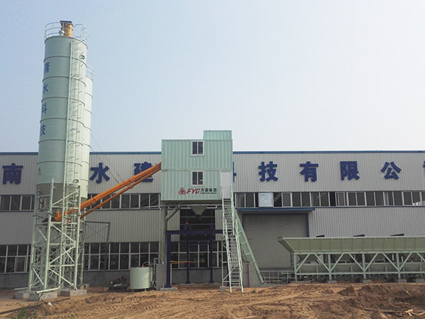 PC prefabricated construction production line HZS50D concrete mixing plant