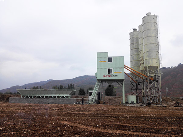 HZS50D concrete mixing plant for urban and rural infrastructure construction in Longxi