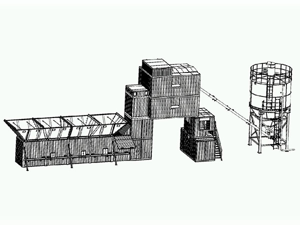 Exporting HZS50D concrete mixing plant to the UK