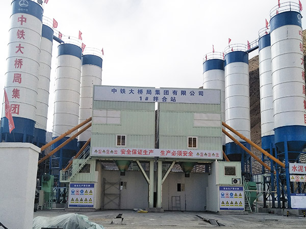 Expansion of HZS180 Box type Concrete Mixing Plant on National Highway 109