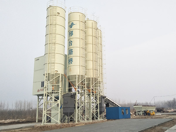 Construction of HZS90 Box type Concrete Mixing Plant for Road and Bridge Engineering