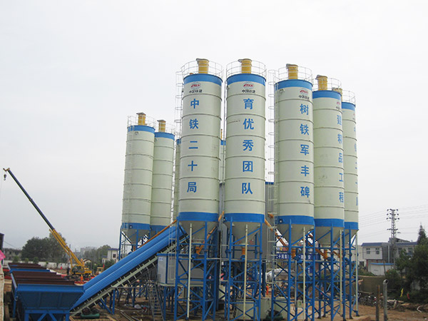 Construction of HZS60 concrete mixing plant for Hangzhou Changsha Yunnan section of Shanghai Kunming high-speed railway