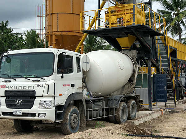 Exporting HZS50 Mobile Concrete Mixing Plant to the Philippines