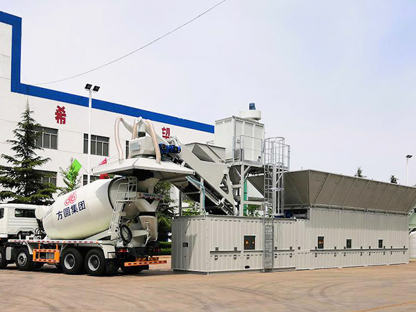 Export to the UK PLZ80 concrete batching plant