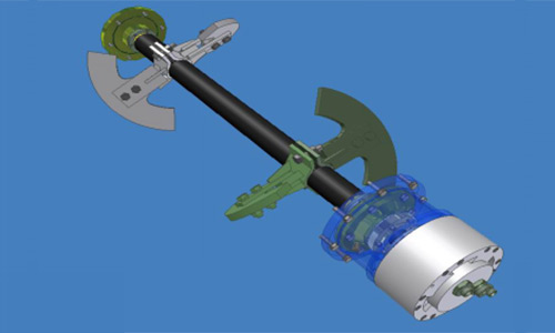 Stirring device: designed for compact and powerful feeding 