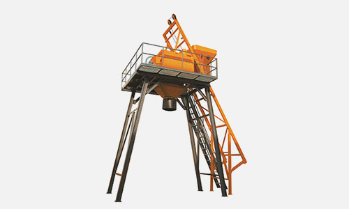 Traditional climbing bucket mixer host 