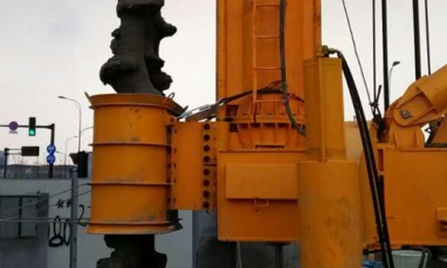 The column and platform are connected by a