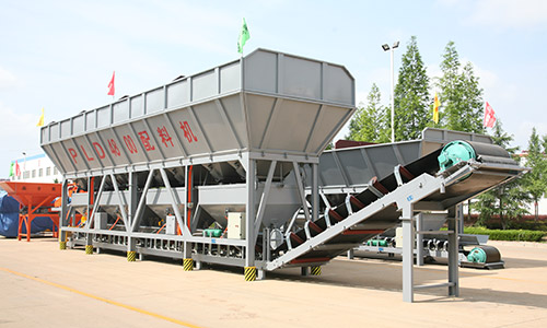 Large capacity aggregate batching machine 