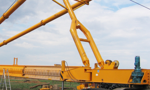 The bottom of the lifting pole adopts a large