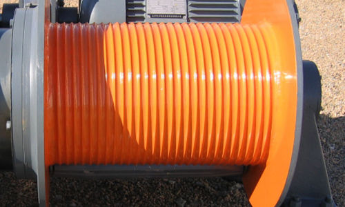 Спиральный желобчатый барабан, вытяжной канат плотный, без беспорядочного каната