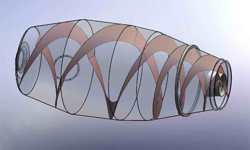 Mixing and transportation system: high wear resistance of blades, no residue after discharge. 